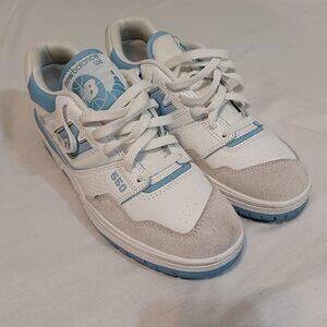 New Balance 550 BB550LSB White Blue Sneakers Mens 8.5 Womens 10 With Box